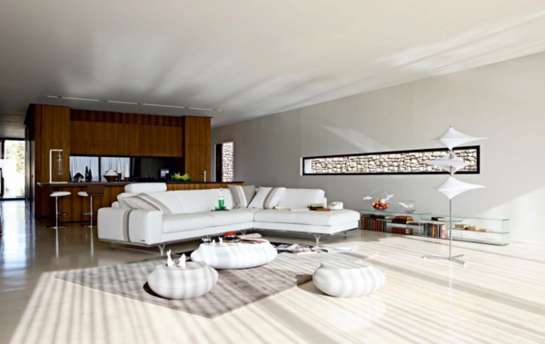 style-sofa-blanc-lignes-épurées-luxe