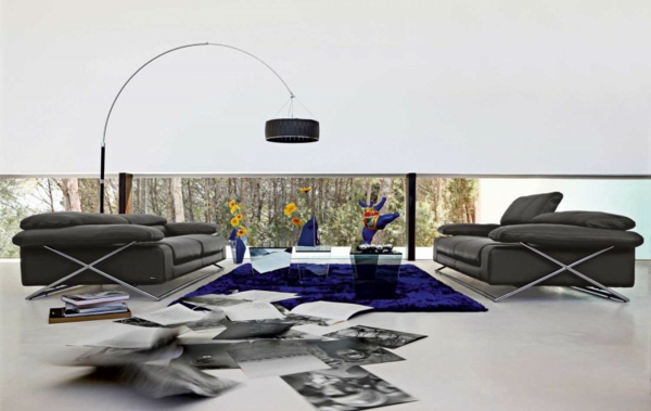 table-design-verre-ultra-moderne-canapé-cuir-noir
