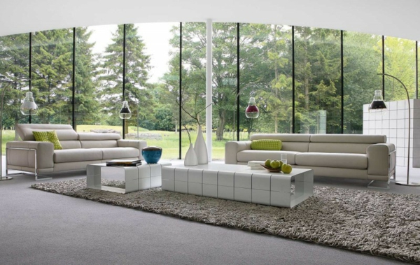 tapis-poil-long-gris-meubles-blancs-design
