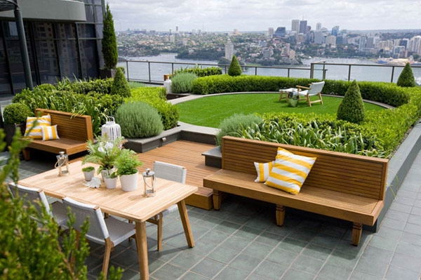 toit-terrasse jardin-mobilier-bois-vue-magnifique