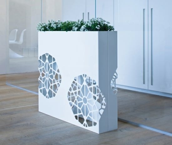 éxtérieur-intérieur-vase-blanc-décoratif pots à fleurs et jardinières