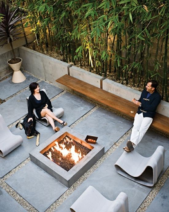 Idées d` aménagement moderne pour votre terrasse et patio Bambou Créatif clôture