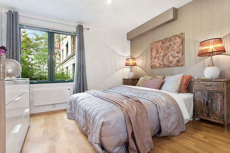 105 idées de déco murale et aménagement chambre à coucher Les couleurs qui mètres dans une chambre sur les quatre murs
