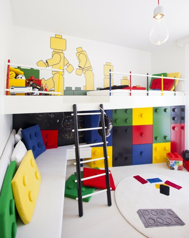 aménagement pour une chambre d`enfant style-lego