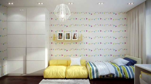 aménagement-pour-une-chambre-d`enfant-décoration-murale-originale