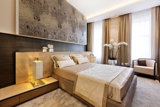 chambre-coucher-adulte-luxe-beige-crème-champagne-plafond-corniche-lumineuse