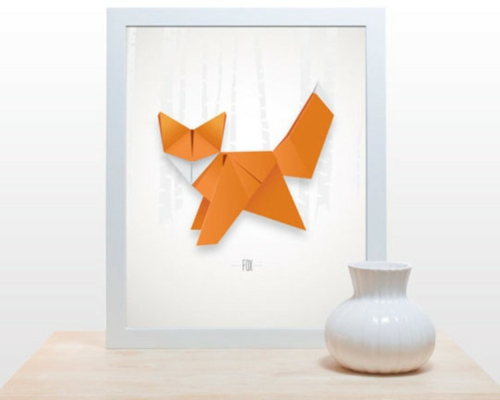 chambre de bébé originale origami-chat