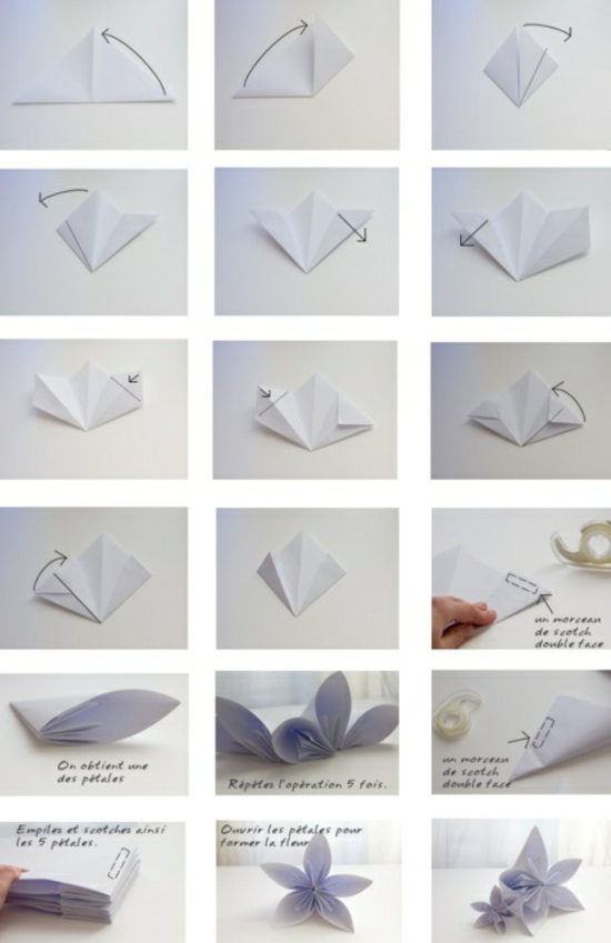 chambre-de-bébé-originale-origami-fleur-violete