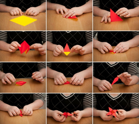 chambre-de-bébé-originale-origami-fleur