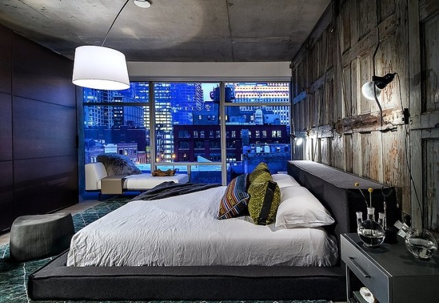 105 idées de déco murale et aménagement chambre à coucher Les couleurs qui mètres dans une chambre sur les quatre murs