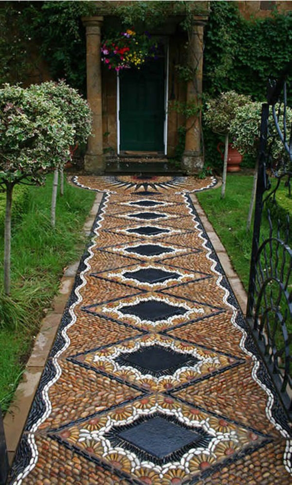 chemin-de-jardin-art-mosaïque-idées-design-creative