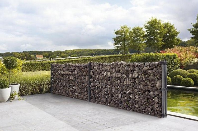clôture de jardin -gabion-metal-pierre-naturelle
