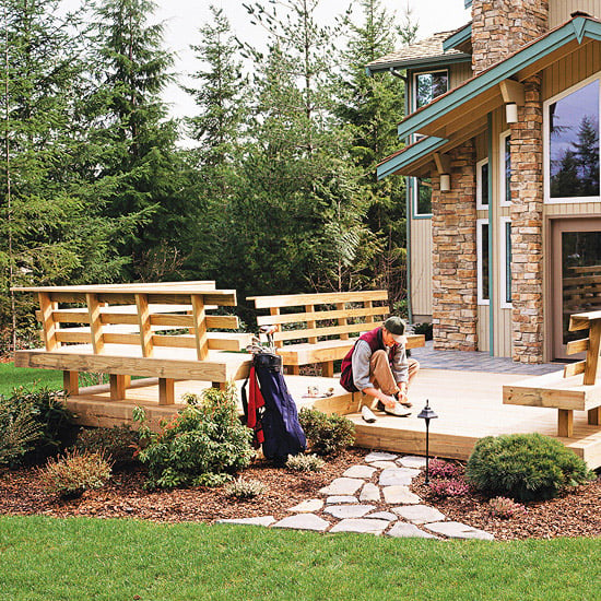 fabriquer un banc de jardin en bois coin-terrasse-bois-bancs-DIY-idées-créative