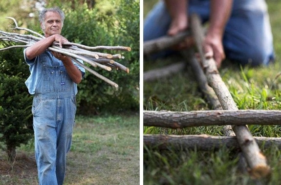 construire une pergola en bois brut-jardin-assembler-matériaux-outillage