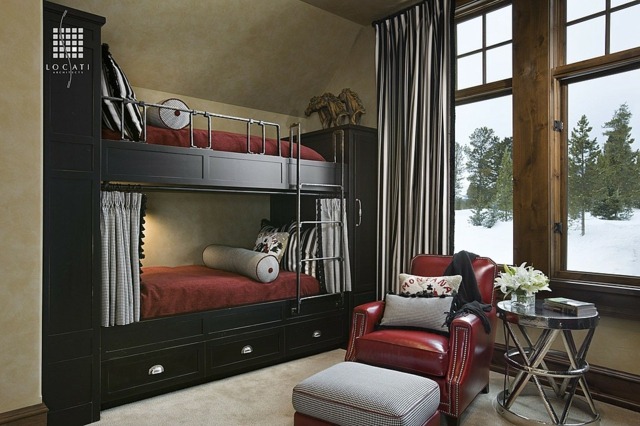 couleur-noire-aménagement-pour-une-chambre-d`enfant