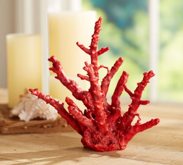 décoration-accessoires-corail-rouge-forme-intéressante