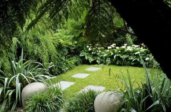 design-jardin-moderne-pas-japonais design de jardin moderne