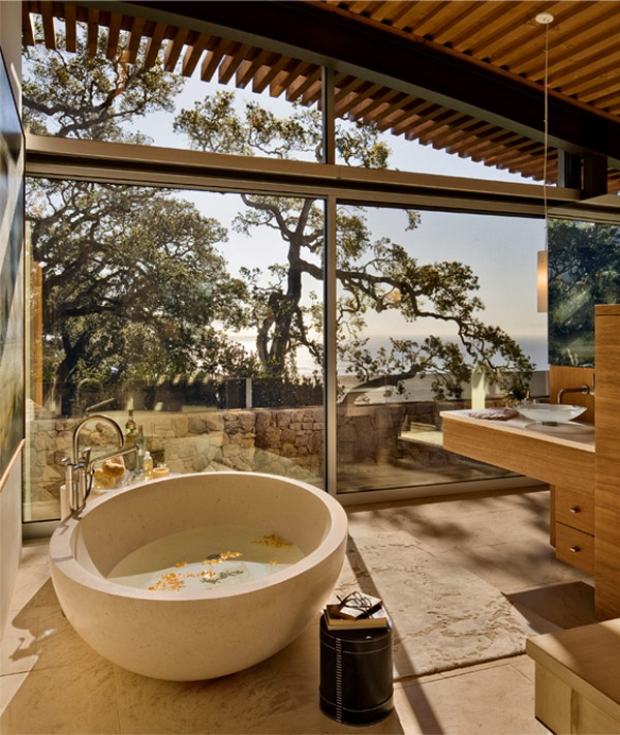 105 idées de design de la salle de bain de style moderne Sabot Baignoires décor