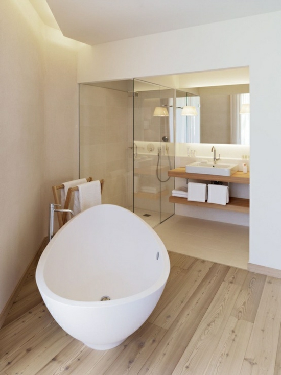 design-salle-de-bains-moderne-Feng-Shui-plancher-baignoire-ovale-îlot