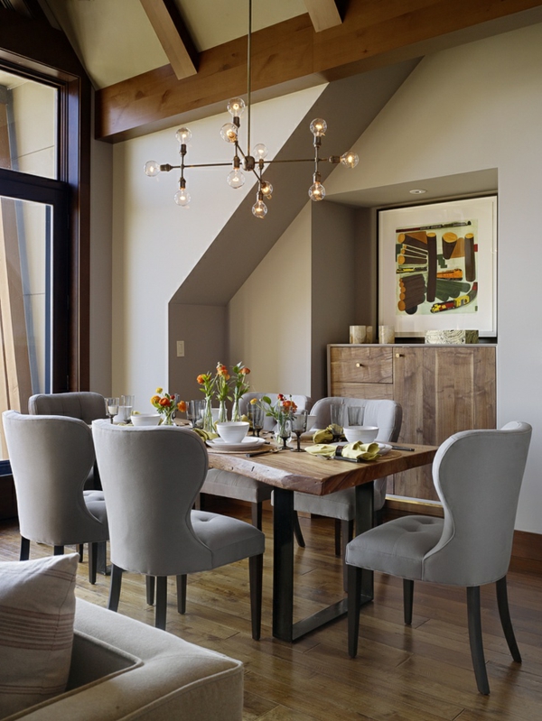 design salle à manger moderne sol-plancher-luxe-commode-bois-solide