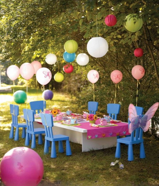 fête-jardin-anniversaire-enfant-déco-lanterne-papier