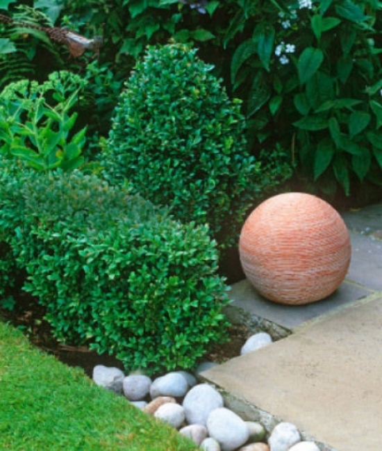 idée-petit-jardin-déco-plantes-pierres-décoratives aménager le petit jardin