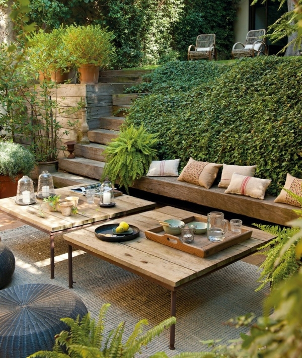 idée-salle-à-manger-moderne-table-basse-bois-terrasse