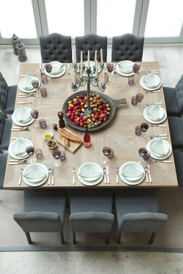 idée-salle-à-manger-moderne-table-manger-chandelier