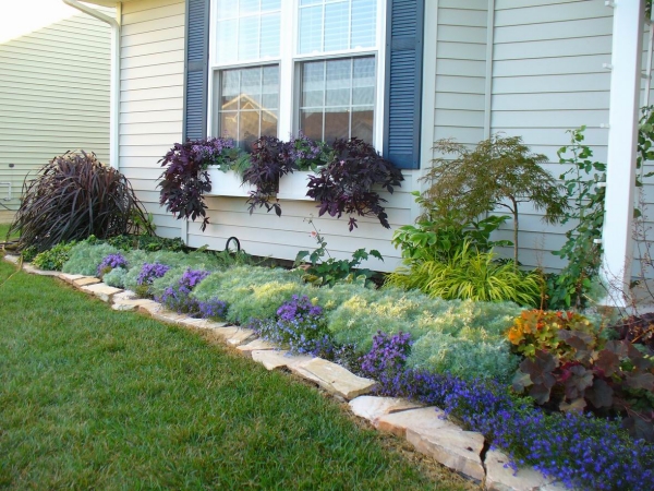 idées-aménagement-jardin-de-facade-plantes-fleurs