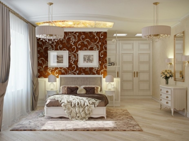 look-moderne-chambre-luxe-grande chambre à coucher moderne