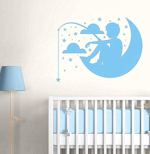 lune décoration murale chambre-bebe