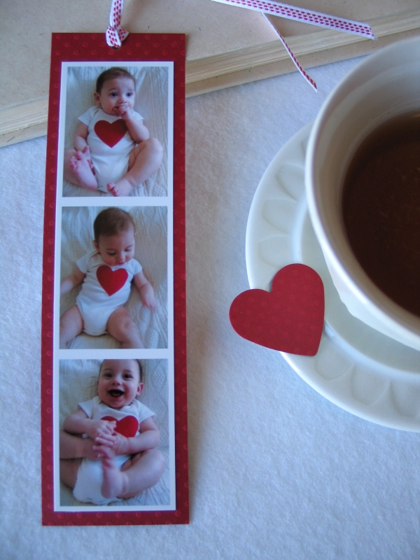 marque-page-photo-bébé-collée-carton Marque-page avec une photo