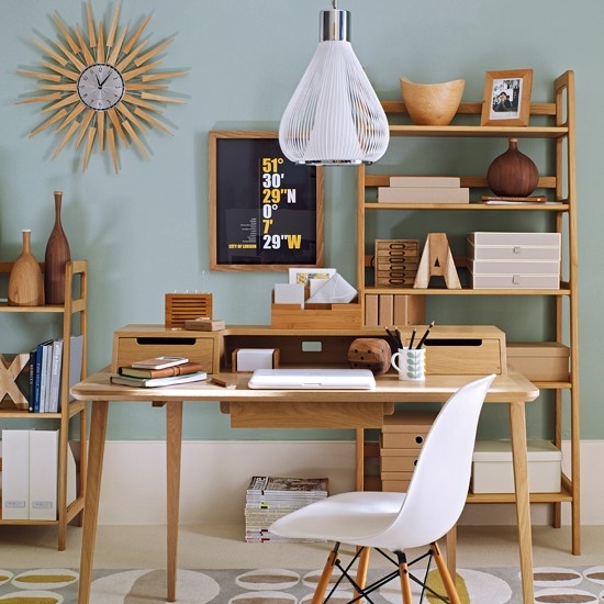 mobilier-moderne-bureau-domicile-bibliothèque-bois