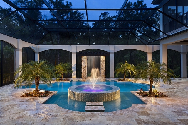 modèle-de-piscine-fontaine-orginale-palmier