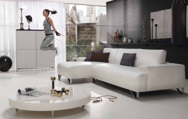 moderne-blanc-salon-sofa-grand-cuir-blanc-table-plastique