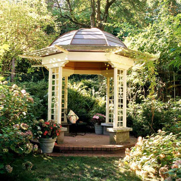 pavillon de jardin bois-inspiration-observatoire-plantes-vertes