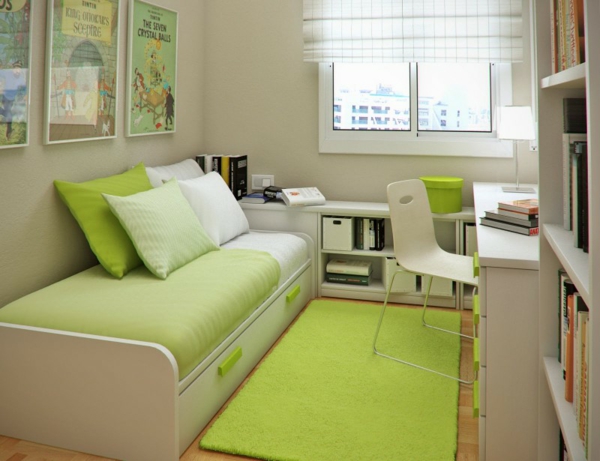 petite-chambre-à-coucher-vert