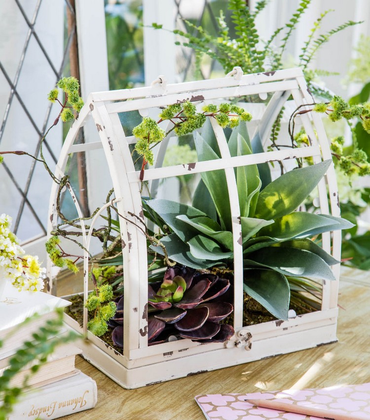 projets pour l’extérieur DIY -mini-jardin-plantes-succulentes