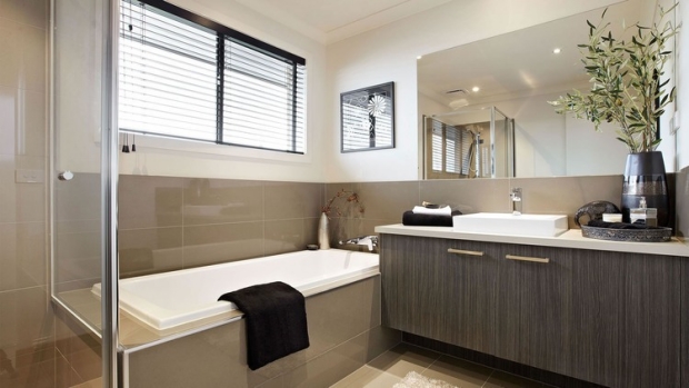 salle-bain-moderne-couleurs-apaisantes-armoire-lavabo-bois