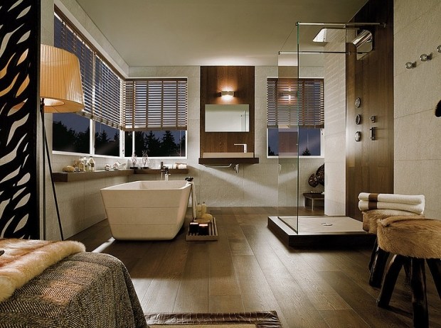 salle-bain-moderne-couleurs-neutres-douche-encastrée-effet-pluie