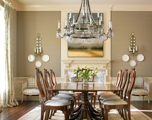 salle à manger moderne design-luxe-table-chaise-bois