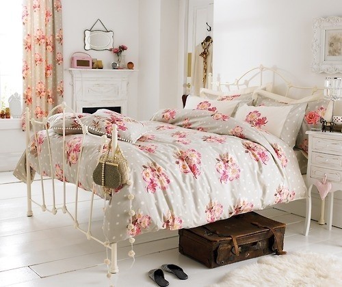 shabby-chic-chambre-coucher décoration shabby chic