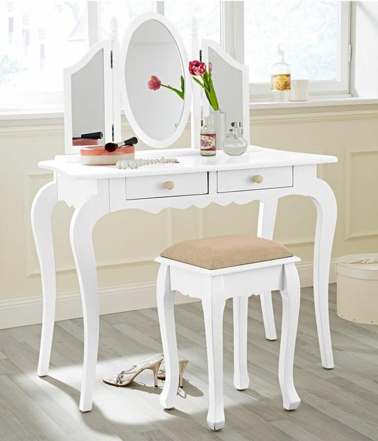 table de bois moderne grand-miroir-pliable