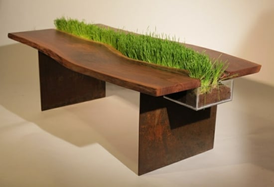 table-jardinière-herbe-décorative-design-innovant-magnifique