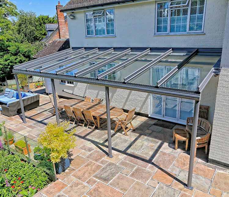Faites un toit en verre pour votre terrasse moderne Toiture décor Véranda