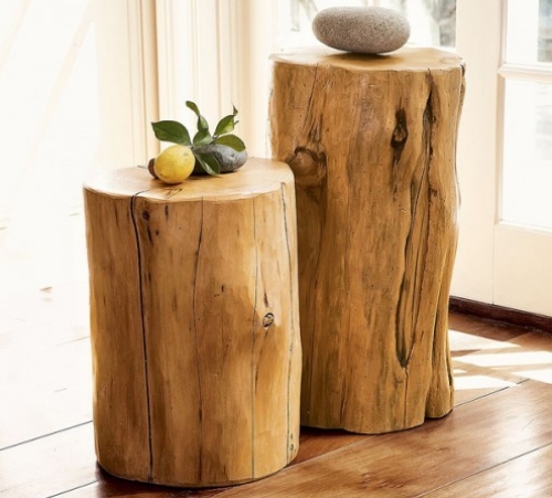 tronc-arbre-intérieur-support-décoratif-bois