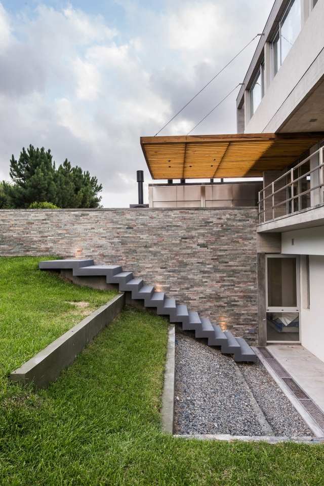 Aménagement paysager moderne: 104 idées de jardin design Escalier Contemporain inspiration