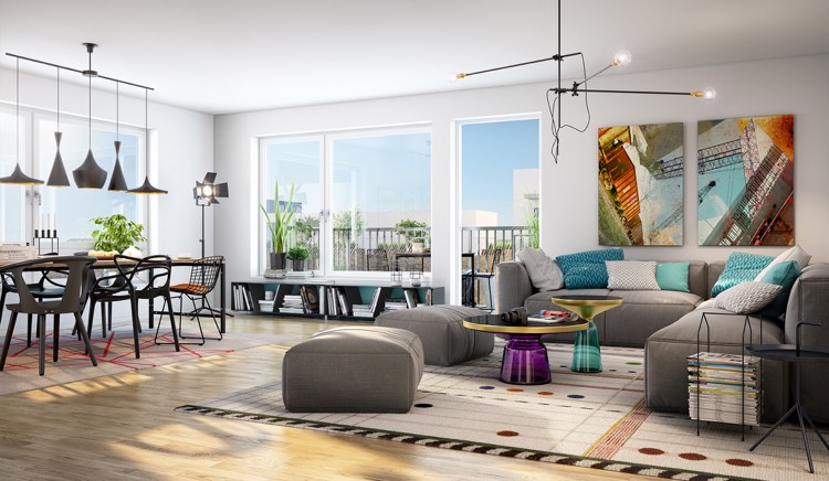 75 idées originales pour aménagement de salon moderne Meilleure emplacement de tableau dans un salon