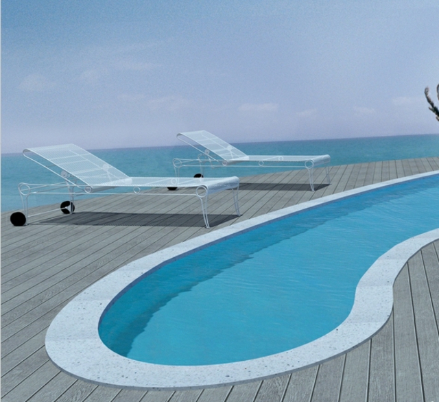 bain-soleil-design-moderne-métal-piscine-mobilier-extérieur