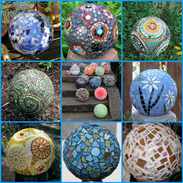 boules-bowling-idées-DIY-décoration-jardin-peinture-cailloux-verre